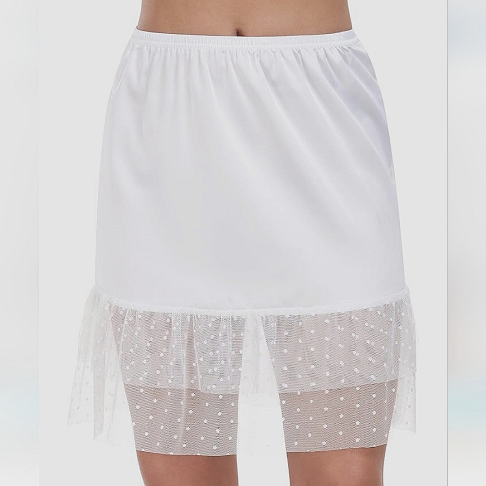 Double lace half skirt medium trending medium